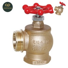 [삼삼오품] 옥내소화전함 소방앵글밸브 소방배관자재 앵글밸브 40MM 1EA, 1