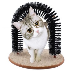 貓咪蹭毛拱門按摩梳，寵物玩具，貓玩具，貓抓板，貓毛刷，貓毛梳，喵星人必備, 1個, 蹭毛拱門, 蹭毛拱門