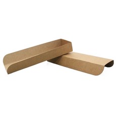 제이팩토리 소떡 종이 받침 20cm 접이식 크라프트 닭꼬치트레이 소, 500개, 1세트