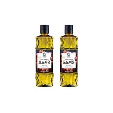 청정원 포도씨유 500ml 2개