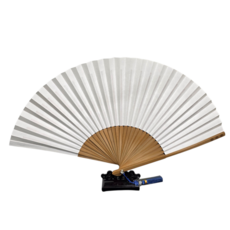 백상필방 한지 부채 향비선 일반형(30cm), 1개, 흰색