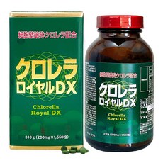 일본 유키제약 클로렐라 로얄 DX 1550정 크로렐라 비타민 건강식품, 1개