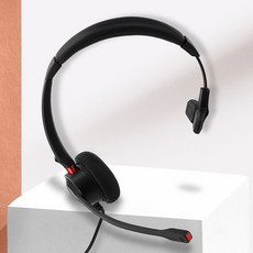 RT-401 콜센터헤드셋 상담원 상담용 TM용 헤드셋전화기USB연결 PC 스마트폰 모든전화기 사용 가능, 스마트폰 (기존오디오잭), 블랙