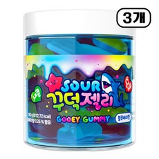 사워 꾸덕젤리, 3개, 180g, 블루베리맛