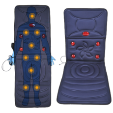 高雄現貨 電動按摩床墊 紅外線溫敷 全身按摩 躺坐靠三用, 1個