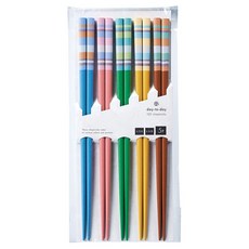 Ishida Day To Day筷子 5雙組, 1組, 單品, 彩色邊框