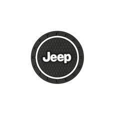 1/2Pcs 자동차 실리콘 코스터 Anti-Slip 워터 컵 매트 JEEP Renegade Patriot Cherokee Trail Hawk 용 액세, 01 1pcs For Jeep, 1개
