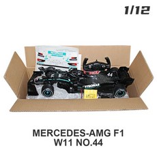 rc카 키덜트 CARS 112 F1 메르세데스AMG W11 44 루이스 해밀턴 포뮬러 1 레이싱 원격 제어 자동차 모델 RC 자동차 차량 11, 2.1-12 Store Box, 1개