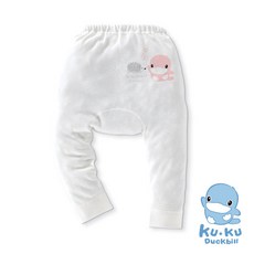 酷咕鴨 Ku.Ku Duckbill 竹纖有機棉初生褲 粉色仙境 6-12個月