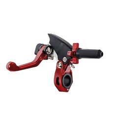 클러치 오토바이 브레이크 레버 합금 다양한 손잡이 드럼 CNC, RED A, 1개