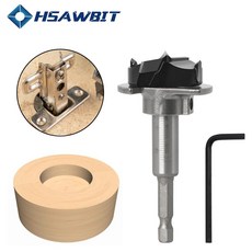 목공용보링비트 싱크대 붙박이장 경첩 보링 비트 목공용 타공 홀쏘 35mm, 1개