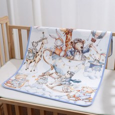 VANLUEE 隔尿墊 寶寶 a類, 1個, 50cm*70cm定位印花隔尿墊天馬行空