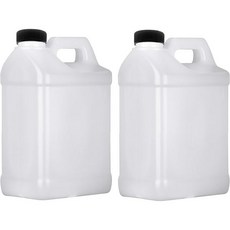 마운틴 웨스트 플라스틱 저그 1갤런 F 스타일 저장 용기 HDPE 2팩, 1 Gal