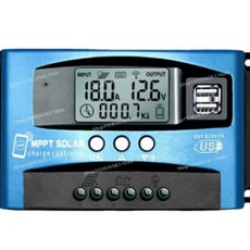 태양광 컨트롤러 디스플레이 듀얼 납산, 1개, 2. 12V 24V 36V 48V 60V, B. 60A