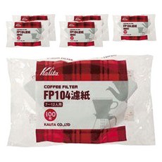 칼리타 커피 필터 화이트 7-12인용 FP104, 6개