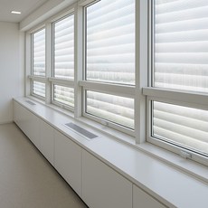 [딱포미] 물없이 붙는 창문 단열 뽁뽁이 더블(7중) 블라인드형 1m X 2.1m, 1개