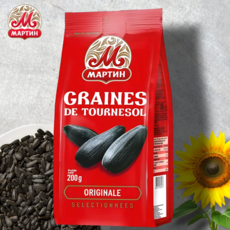 마틴 무염 볶은 해바라기씨(작은 씨앗) 유럽 러시아 간식 먹거리, 200g, 1개
