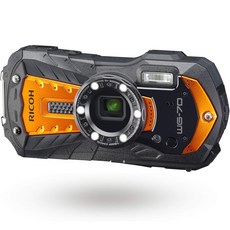 RICOH WG-70 오렌지 리코 본격 방수 디지털 카메라 14m 방수 (연속 2시간) 1.6m 내충격 방진 -10℃ 내한