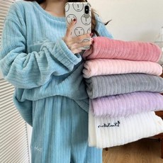 수면바지 상하의 여성 홈웨어 극세사잠옷세트 수면잠옷세트