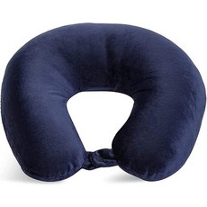 Wolf Essentials 성인용 아늑하고 부드러운 극세사 목 베개 여행용 - 컴팩트 세탁기 세탁 가능 비행기 자동차 또는 가정용으로 적합 미국에서 충전 및 마감 차콜 1, Navy Wolf Essentials 129829 3