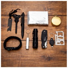 트랜스토어 캠핑 등산 서바이벌 생존 가방 도구 재난 키트 10종