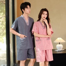 스타일닥터 고급 커플 찜질복 마사지 찜질 상하 세트