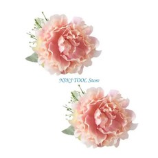 커튼 홀더 장식 인공 꽃 클립, 1개, 7. apricot