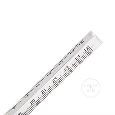 미주니상점 15cm 투명 입체자 학용품자