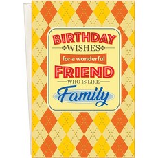 Chuck's Card-O-Rama - 친구를 위한 생일 카드 - 시카고에서 제작 - 넉넉한 25.4 x 19.9cm(10 x 7.75x2.54cm) - D#93555, Chuck's Card-O-Rama - 친구를 위한 생