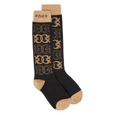 핀코 로고 패턴 롱 양말