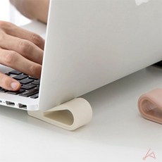 실리콘 노트북 받침대 1p 태블릿받침대, 화이트