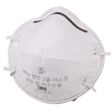 산업용 방진 마스크 10매입 일회용 컵형 작업용 보호용 방진 마스크 안전 2급 분진 사각지대 안면 헤드