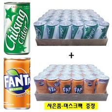 칠성사이다 190ml(30개)+환타 오렌지향 190ml(30개) / (사은품증정), 60개, 190ml