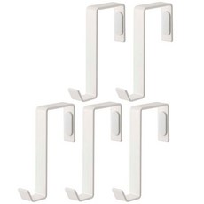 야마자키 실업Yamazaki 도어 행거 5개조 화이트 약 W1.5XD7XH9cm 도어 후크 4890