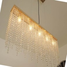 5등 크리스탈 샹들리에 펜던트 상업공간 인테리어 교체