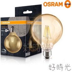 歐司朗 LED 6.5W E27 小珍珠 可調光 燈絲燈 燈泡 鎢絲燈泡 黃光2700k 110V OSRAM, 1個, 可調光6.5W2700K