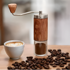 Mereu-Ereu 커피 그라인더 수동 핸드밀, 1개, 우드, 25ml