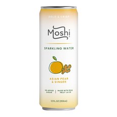 미국 모쉬 아시안 페어 배 진저 스파클링 탄산수 드링크, 4개, 355ml