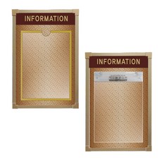 고광택 펄시트게시판 아파트알림판 포켓게시판, 1구, 뚜껑형