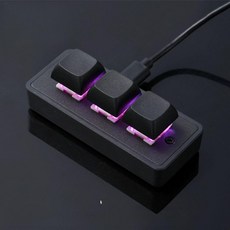 MK321 프로그래밍 매크로 키보드 3모드 멀티미디어 MK321Pro 키패드, 기본구성, 블랙 레드 스위치, 아니요