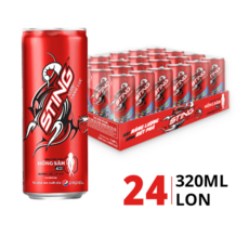 베트남 음료 스팅 STING 에너지 드링크 홍삼/딸기맛, 24개, 330ml