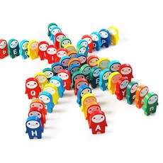 원목 알파벳 도미노세트 104P 보드게임 선물 [AND3764]