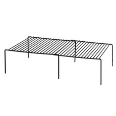 아워리빙 길이조절 접시 정리대, 1개, 블랙