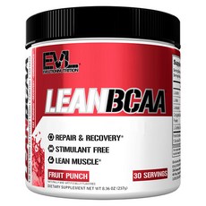 EVLUTIONNUTRITION LeanBCAA保健粉 水果潘趣酒風味, 1罐, 237g