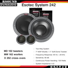 DYNAUDIO 丹麥 ESOTEC SYSTEM 242 2音路分音喇叭, 1個