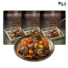 하누소 한입 전통 소갈비찜, 3개, 500g