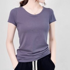 胸墊上衣 短袖素T Bra Top