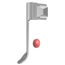 실리콘 셔터 릴리즈 버튼 패드가 있는 FUJIFILM X-E5용 A32T-썸 그립 - 향상된 및 안전성, 01 Silver