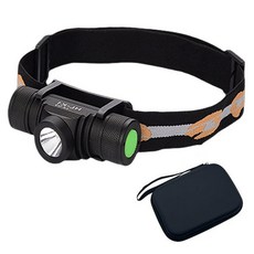 LED 헤드랜턴 충전식 HL-K1 C타입 안전모 등산용 낚시 낚시용 작업용 해루질 헤드렌턴 머리 후레쉬, BLACK, 1개, 본체단품옵션(배터리 제공없음)