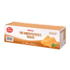e치즈몰 서울우유 체다슬라이스 베이커리 치즈 1800g 100매, 1.8kg, 1개